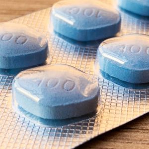 What is the safety of Sildenafil for men who have heart disease?